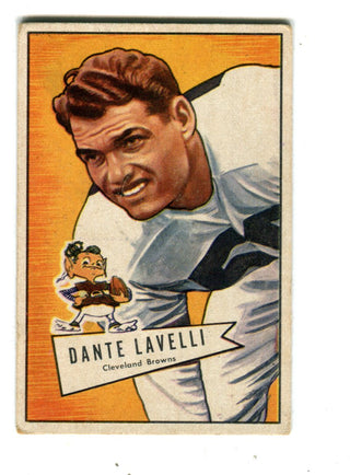 Dante Lavelli 1952 Bowman #128 Card