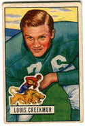 Louis Creekmur 1951 Bowman #62 Card