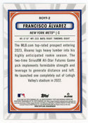 Francisco Alvarez 2023 Topps Bowman Chrome Rookie Of The Year Favorites #ROYF-2 Card