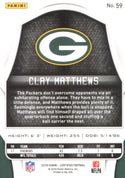 Clay Matthews 2018 Panini Certified Card #59 #418/499