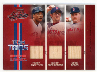 Rickey Henderson/ Nomar Garciaparra/ Wade Boggs 2005 Donruss Team Trios Bat Relic #TT-36