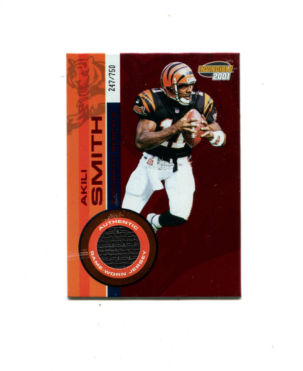 Akili Smith 2001 Pacific Trading Invincible #52 247/750 Card