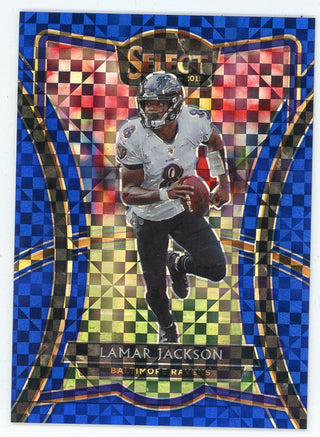 Lamar Jackson 2019 Panini Select Blue #136