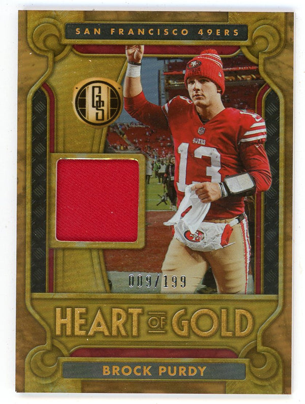 Brock Purdy 2023 Panini Gold Standard Patch Relic #15