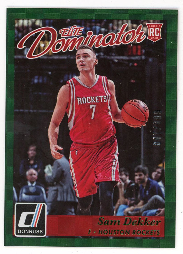 Sam Dekker 2015-16 Panini Donruss Elite Dominator Rookie Card #21