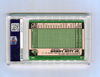 Bobby Witt Jr. 2021 Bowman CHR '91 Bowman #BW Atomic Ref.  (PSA 9)