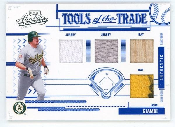 Jason Giambi 2005 Donruss Tools of the Trade Patch Relics #TT-129