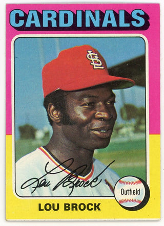 Lou Brock 1975 Topps #540 Card