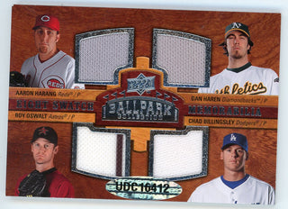 Aaron Harang/ Dan Haren/ Roy Oswalt/ Chad Billingsley/ Josh Johnson/ Zack Greinke/ Jered Weaver/ AJ Burnett Eight Swatch Memorabilia