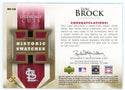 Lou Brock 2004 Upper Deck Historic Swatches Patch Relic #HS-LB