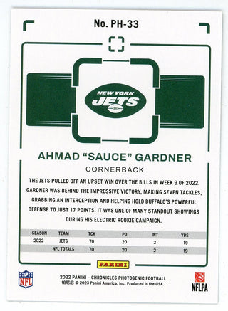 Ahmad Sauce Gardner 2022 Panini Chronicles Photogenic #PH-33