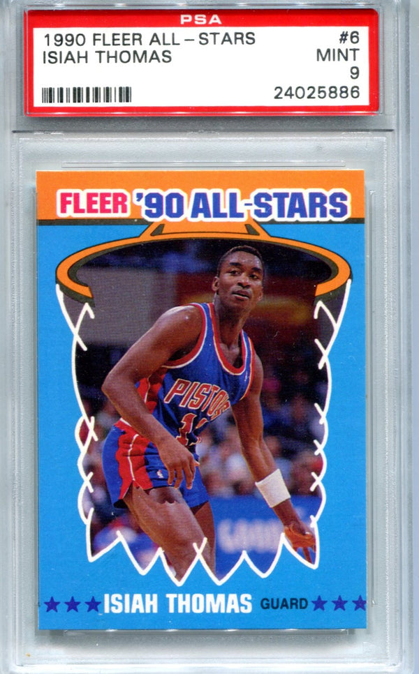 Isiah Thomas 1990 Fleer All-Stars #6 PSA Mint 9 Card