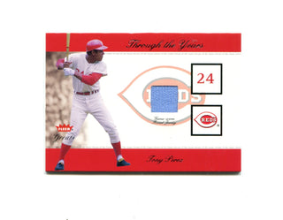 Tony Perez 2001 Fleer Through the Years Game-Worn Jersey Card