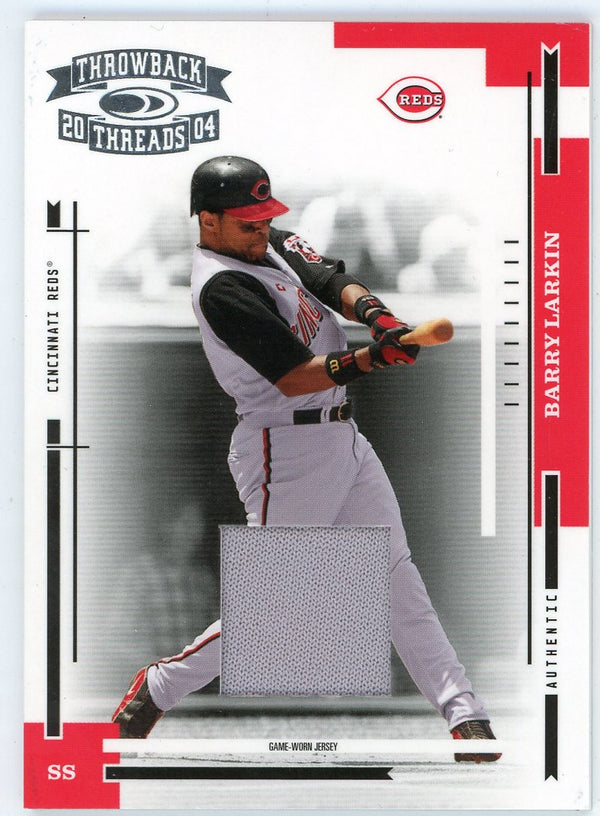 Barry Larkin 2004 Donruss Throwback Threads Patch Relic #54