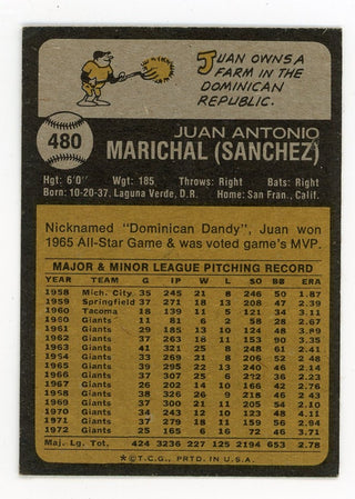 Juan Marichal Topps #480 Card