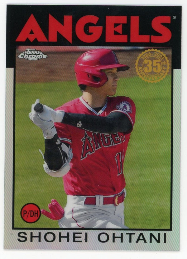 Shohei Ohtani 2021 Topps Chrome 35th anniversary #86BC-9 Card