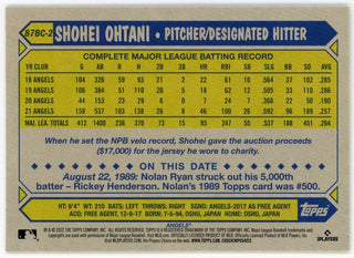 Shohei Ohtani 2022 Topps Chrome Gold 35th Anniversary #87BC-2 Card