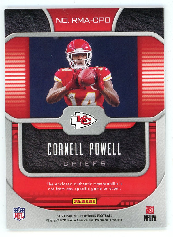 Cornell Powell 2021 Panini Playbook Patch Relic #RMA-CPO