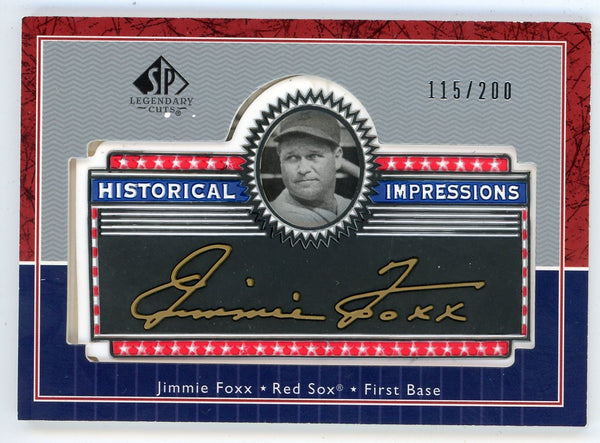 Jimmie Fox 2004 Upper Deck Historic Impressions Patch #L-JF