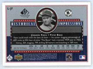 Jimmie Fox 2004 Upper Deck Historic Impressions Patch #L-JF