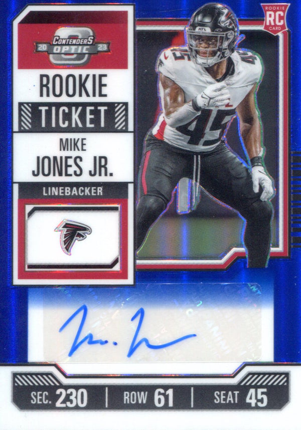 Mike Jones Jr. 2023 Contenders Optic Autographed Rookie Card #190 #55/75