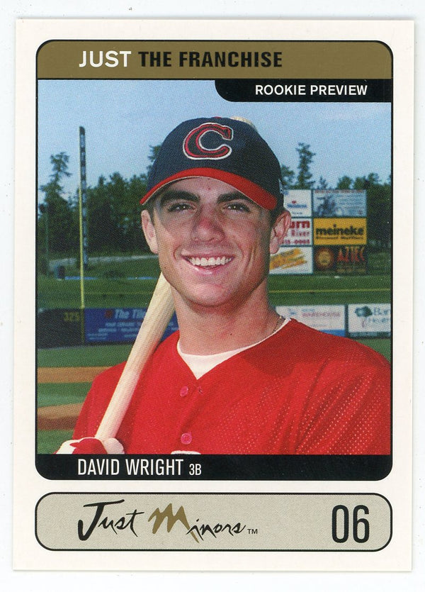 David Wright 2002 Just Memorabilia Card #JTF.06