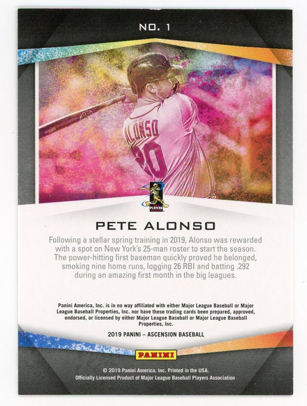 Pete Alonso 2019 Panini Ascension #1 Card 023/199