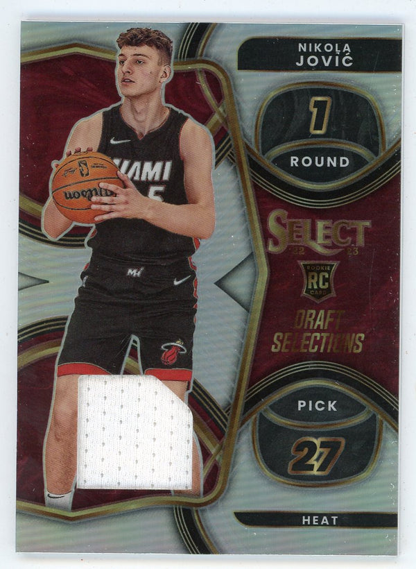 Nikola Jovic 2022-23 Panini Select Draft Selections Patch Relic #DSM-NJ