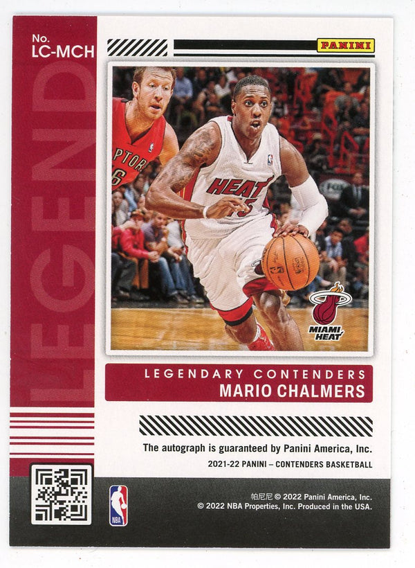 Mario Chalmers Autographed 2021-22 Panini Contenders #LC-MCH