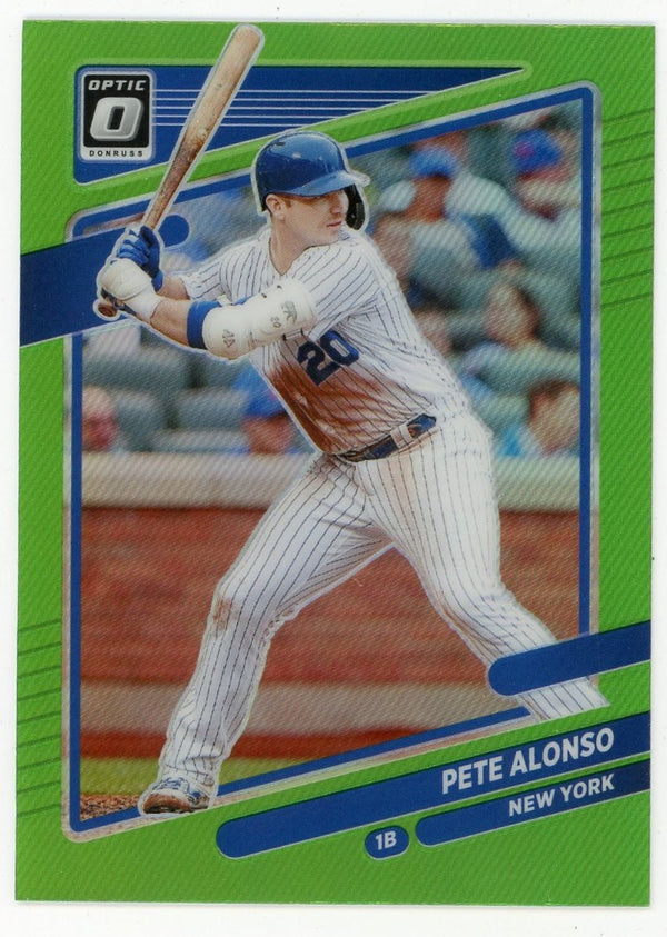 Pete Alonso 2021 Panini Green Donruss Optic Prizm #183 Card