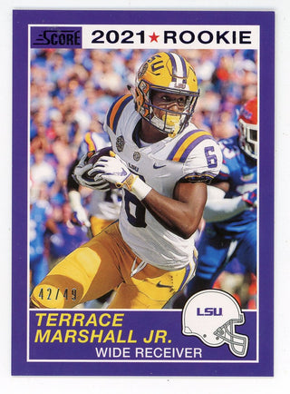 Terrace Marshall Jr. 2021 Panini Chronicles Score Draft Picks #70