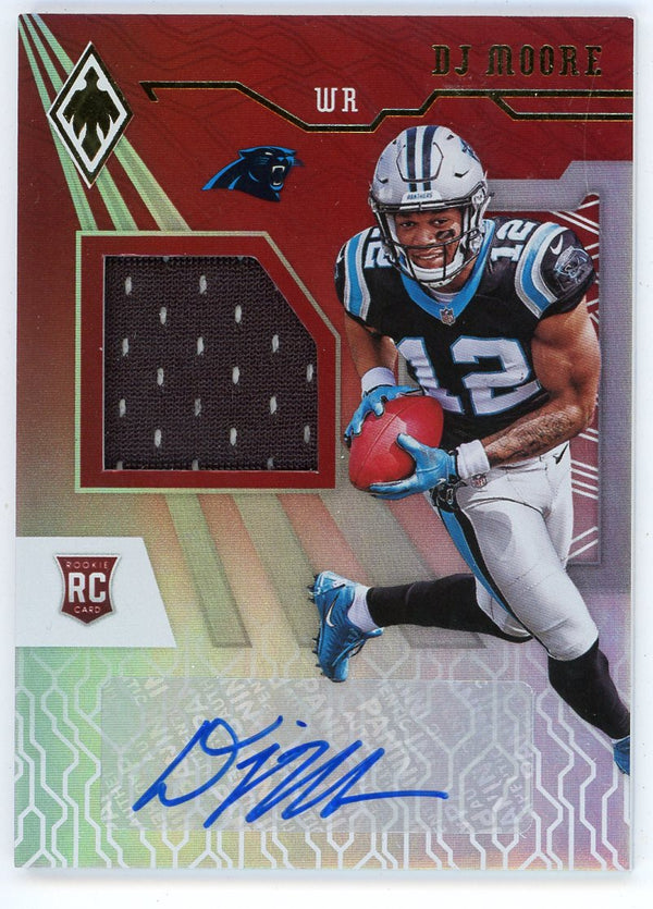 DJ Moore 2018 Panini Phoenix Autographed Patch Relic Rookie Card #RJA-DM