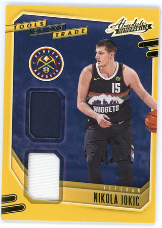 Nikola Jokic 2020-21 Panini Absolute Tools of the Trade Patch Relic #VT-JOK