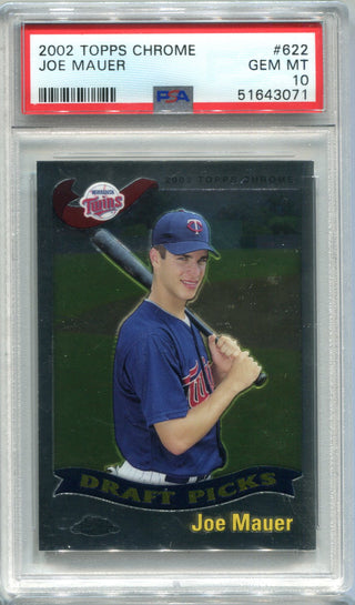 Joe Mauer 2002 Topps Chrome #622 PSA 10