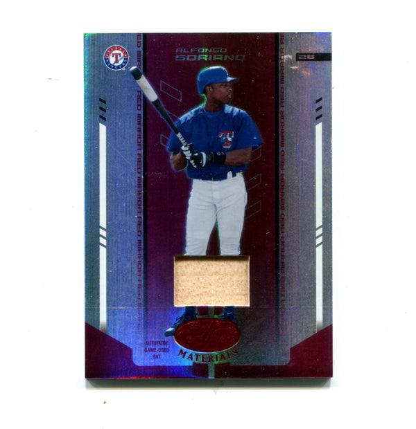 Alfonso Soriano 2004 Donruss Certified Materials #10 122/150 Card