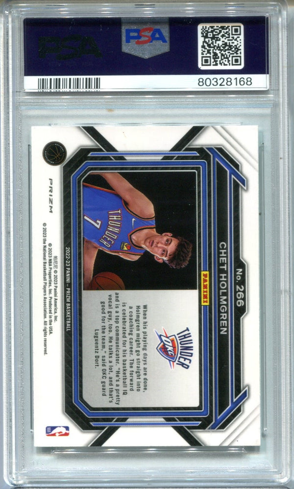 Chet Holmgren 2022 Prizm Variation #266 PSA 10