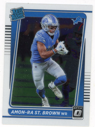 Amon-Ra St. Brown 2021 Panini Donruss Optic Rated Rookie #228