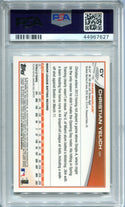 Christian Yelich Autographed 2013 Topps Chrome Rookie Card PSA 10