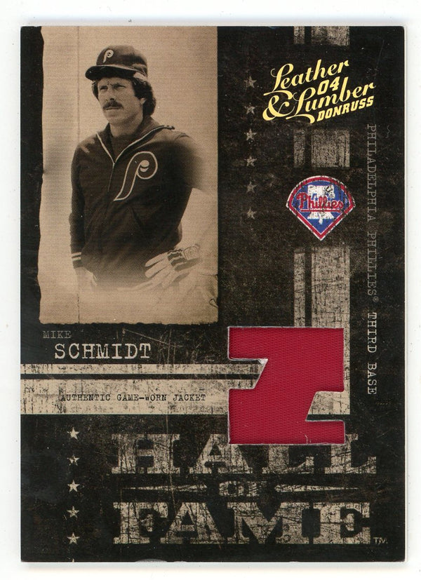 Mike Schmidt 2004 Donruss Leather & Lumbers HOF Patch Relic #HF-5