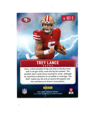 Trey Lance 2021 Panini By Storm #BST-3 Card