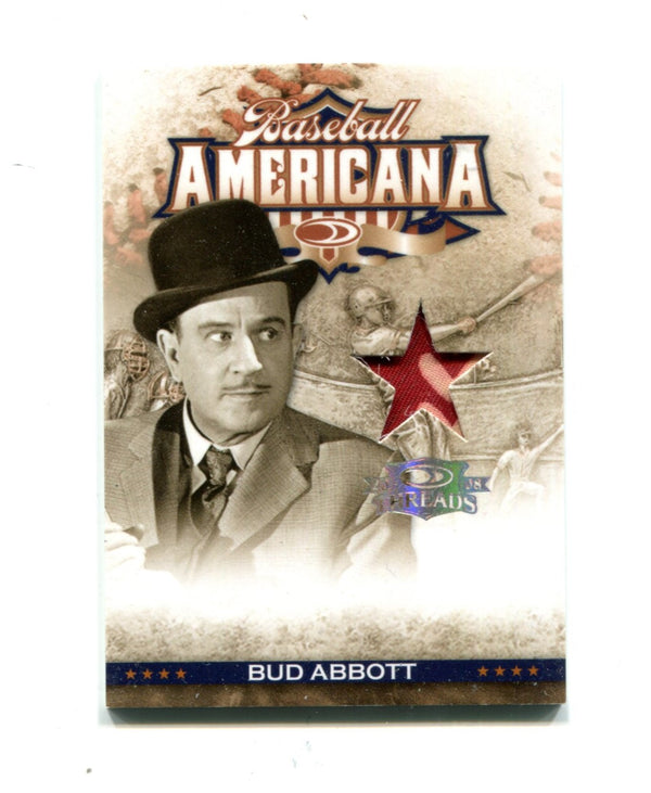 Bud Abbott 2008 Donruss Baseball Americana Threads #BA-1 193/200 Card