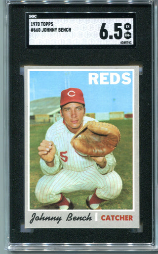 Johnny Bench 1970 Topps #660 SGC 6.5 Card