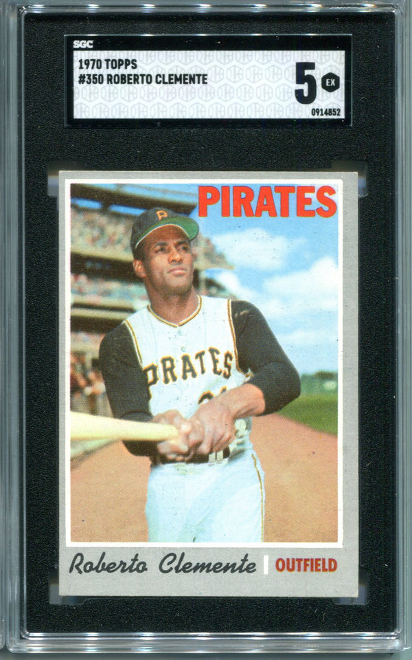 Roberto Clemente 1970 Topps #350 sgc 5