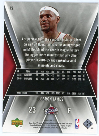 Lebron James 2005 Upper Deck SPx #15