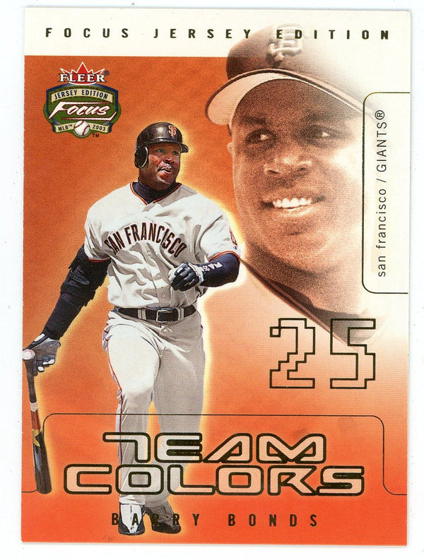 Barry Bonds 2003 Fleer Team Colors