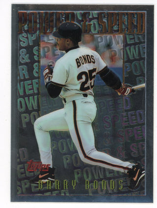 Barry Bonds 1996 Topps Power & Speed Card