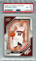 Steph Curry 2009 Upper Deck Draft Edition #34 PSA 8 Card