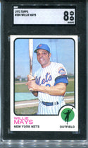 Willie Mays 1973 Topps #305 SGC 8 Card