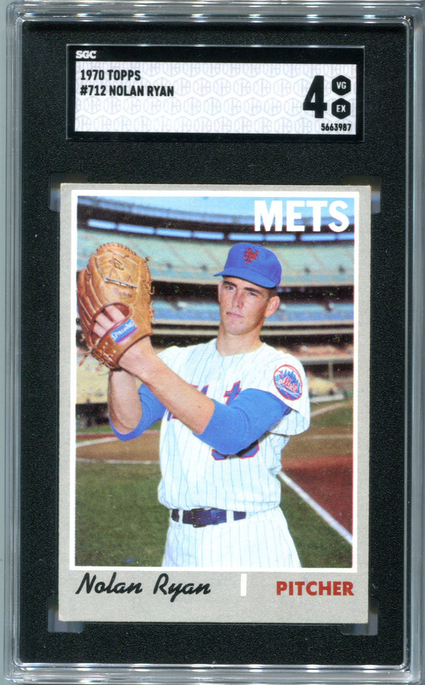 Nolan Ryan 1970 Topps #712 SGC 4 Card