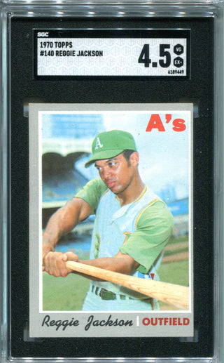 Reggie Jackson 1970 Topps #140 SGC 4.5 Card